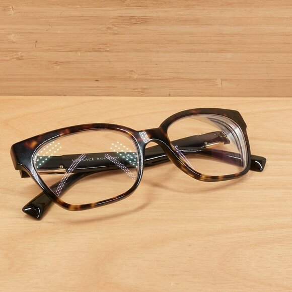 Versace MOD. 3294 108 Eyeglasses / Havana Tortoise Frame / Gold Medusa - Picture 3 of 10